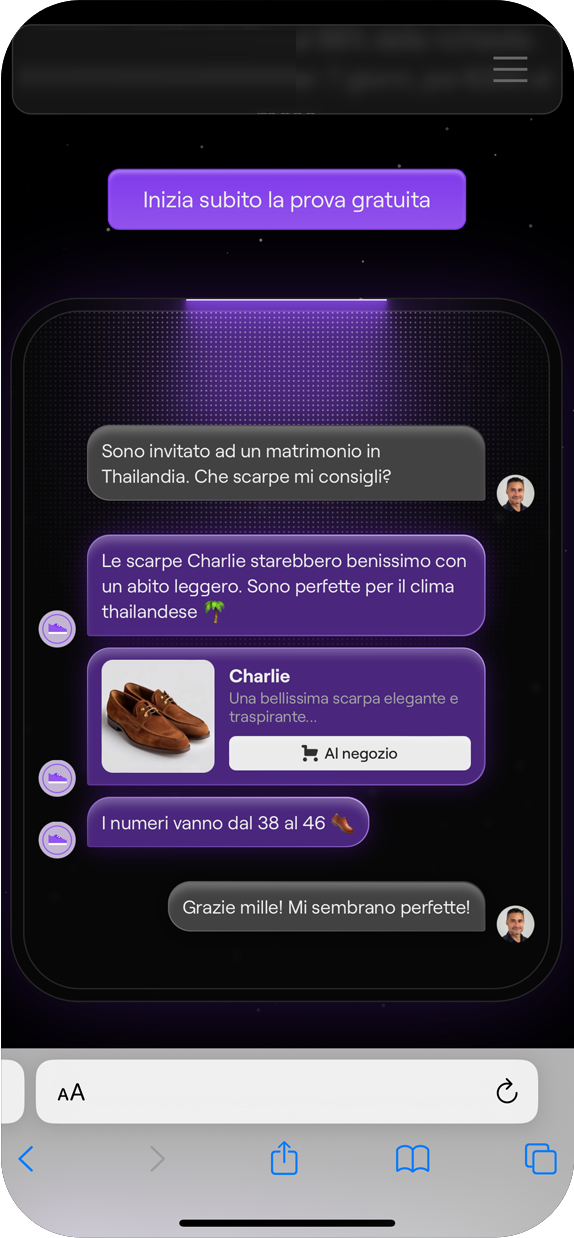 Screenshot of Screen Eye Contact feature on Captions app